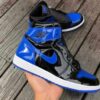 Blue Black & White Air Jordan 1 Sneakers