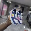 Blue Pink & White Kids Sneakers